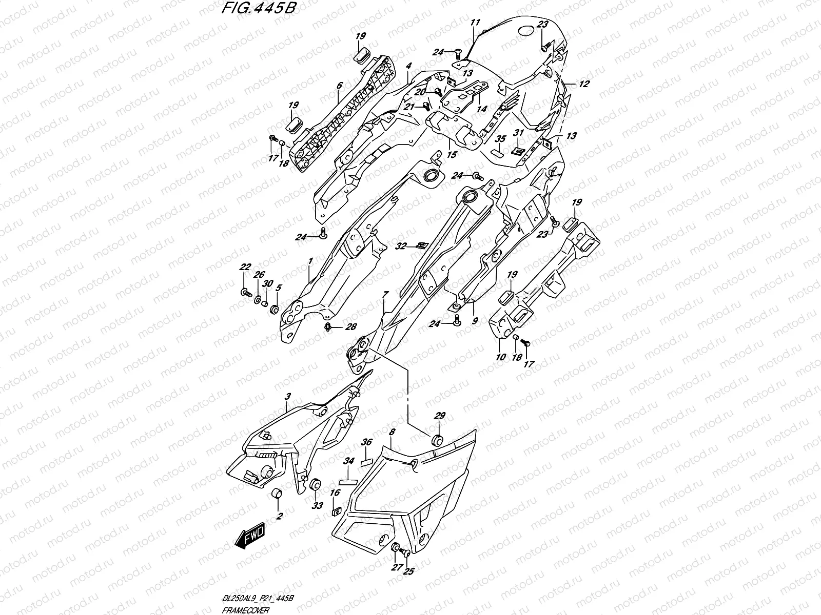 445B - FRAME COVER