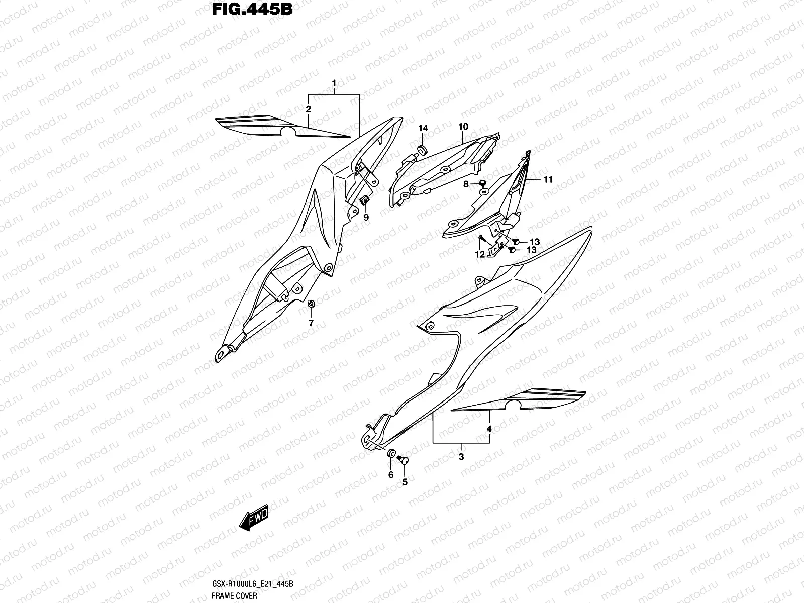 445B - FRAME COVER (AJP,JSP)