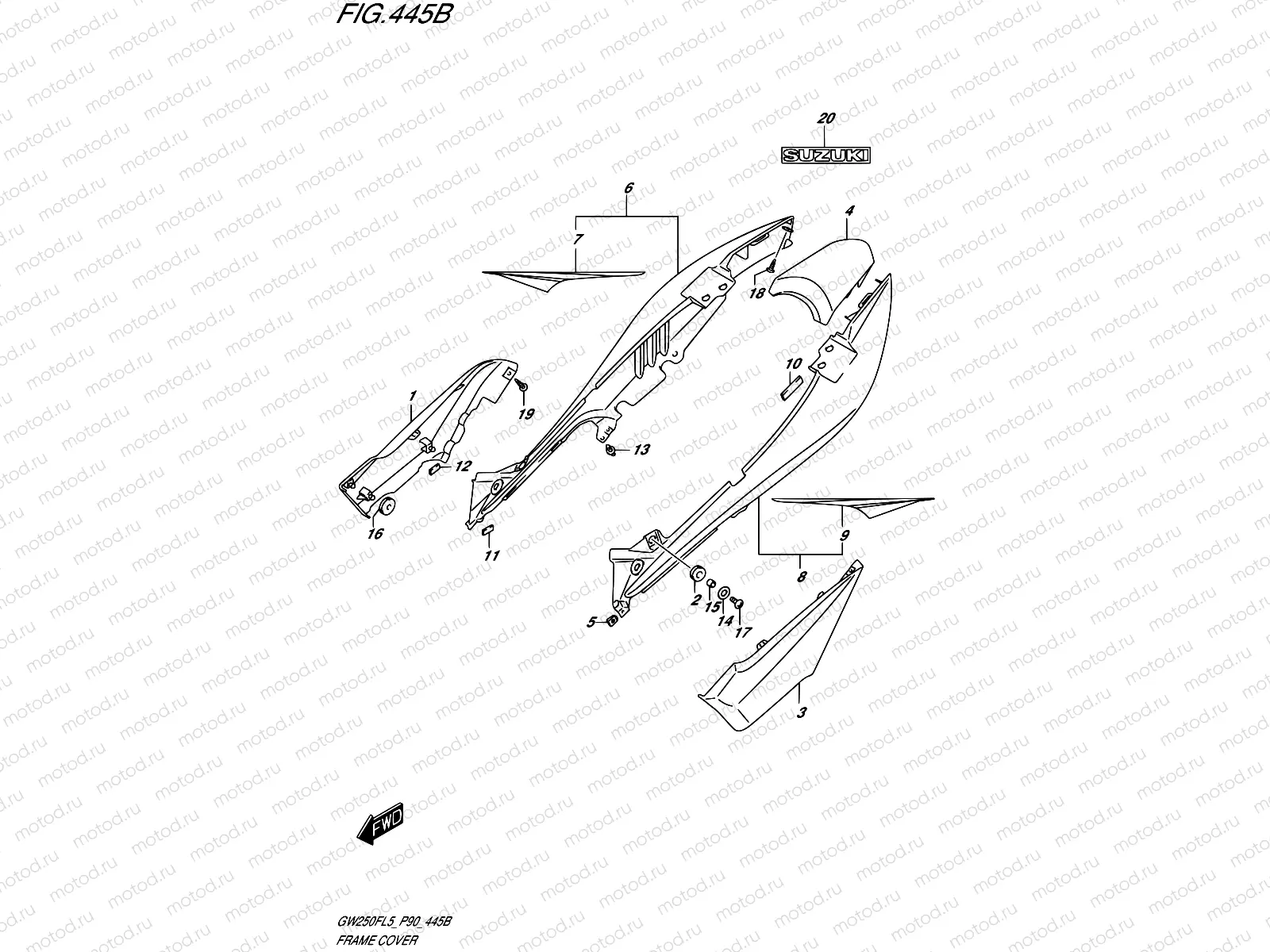 445B - FRAME COVER (FOR AGQ)