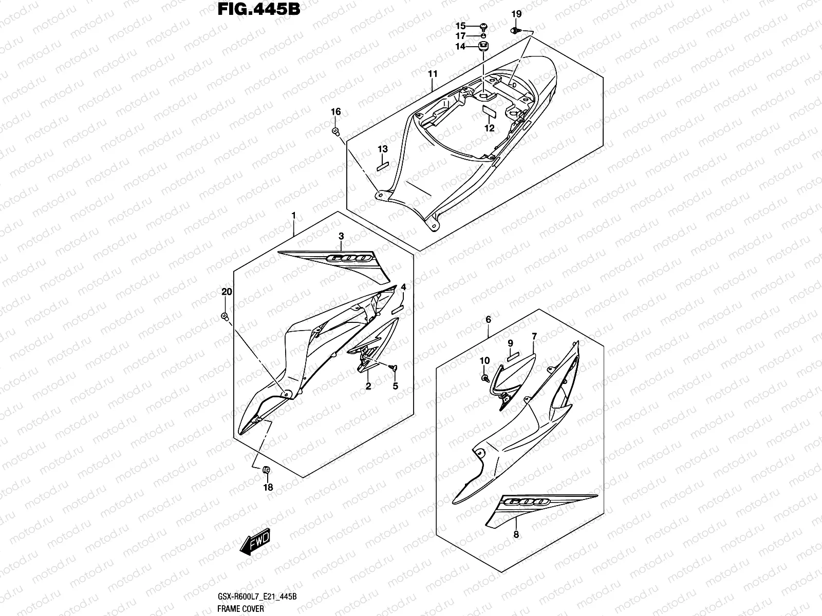 445B - FRAME COVER (YKV,KGK)