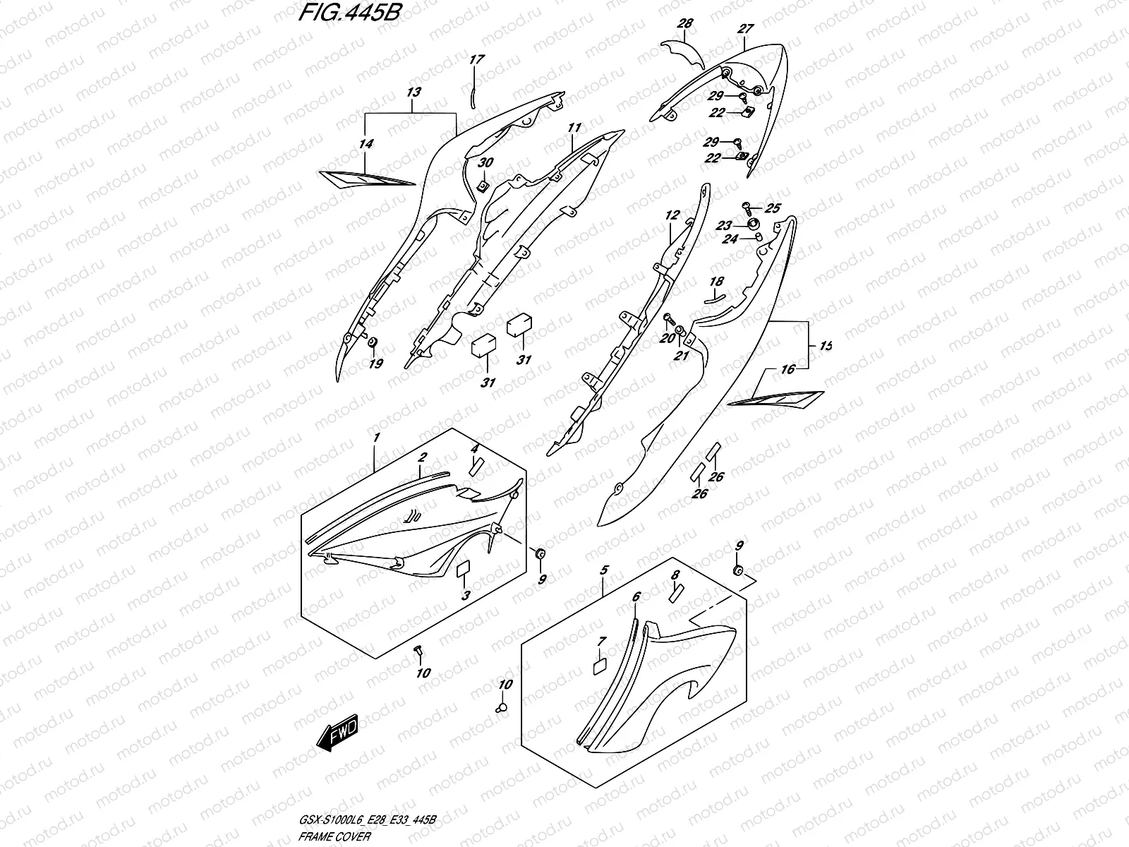 445B - FRAME COVER (YSF)
