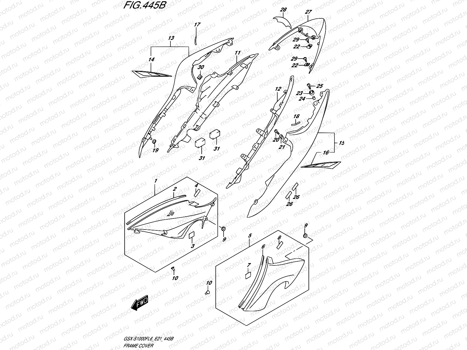 445B - FRAME COVER (YSF)