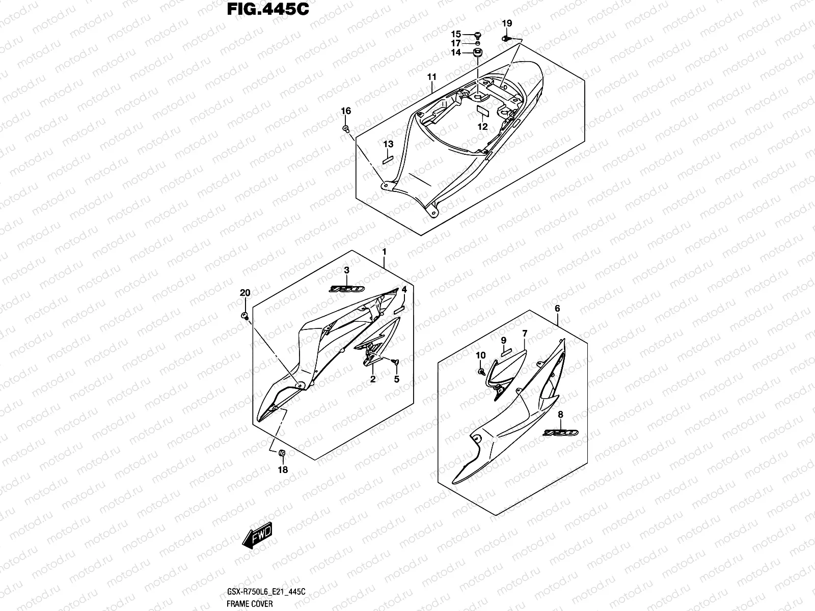 445C - FRAME COVER (KGL)