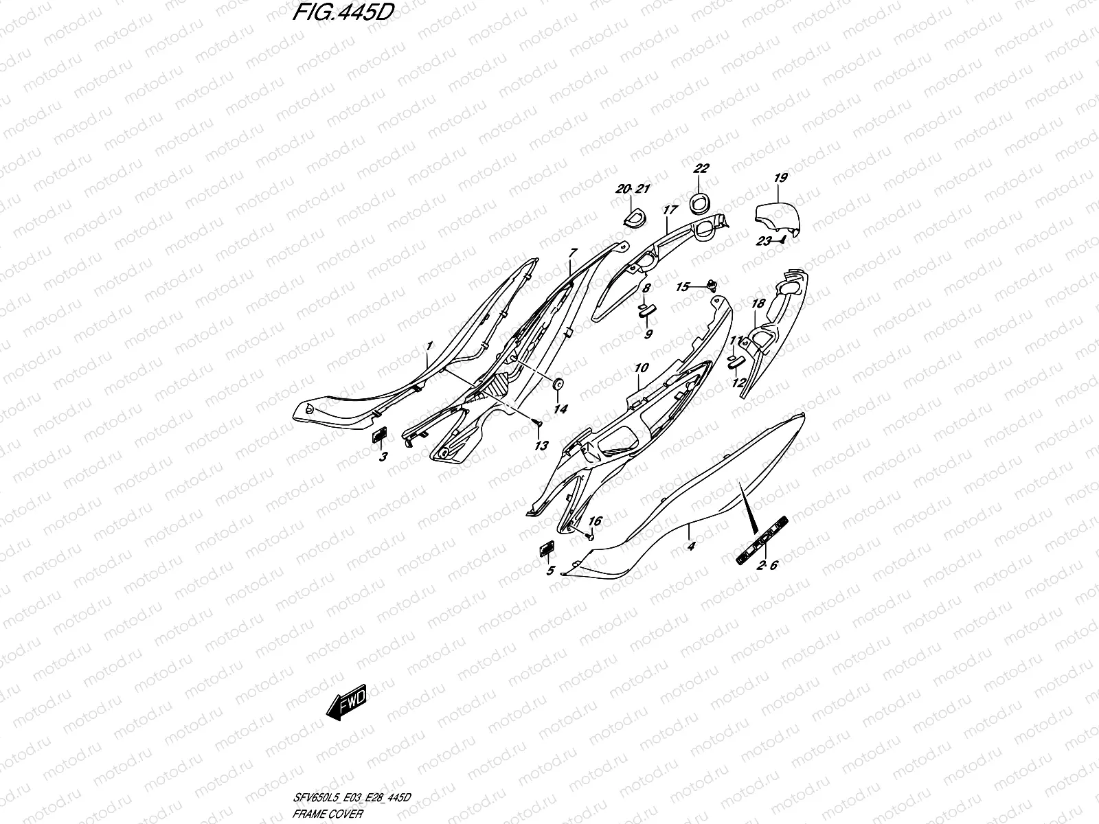 445D - FRAME COVER (SFV650AL5 E28)
