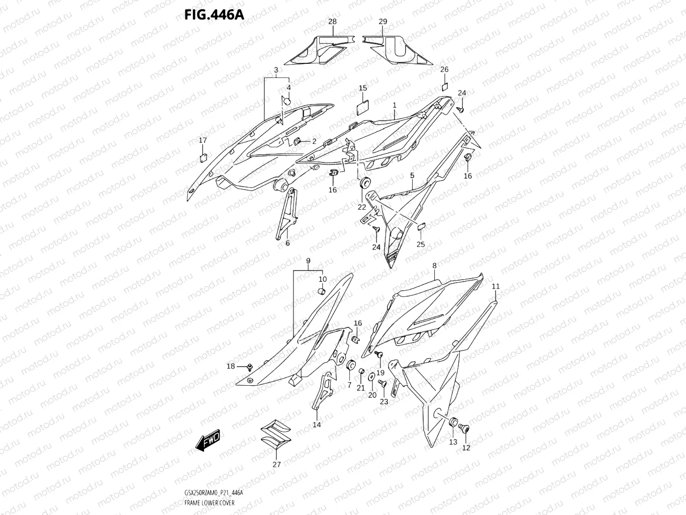 446A - FRAME LOWER COVER