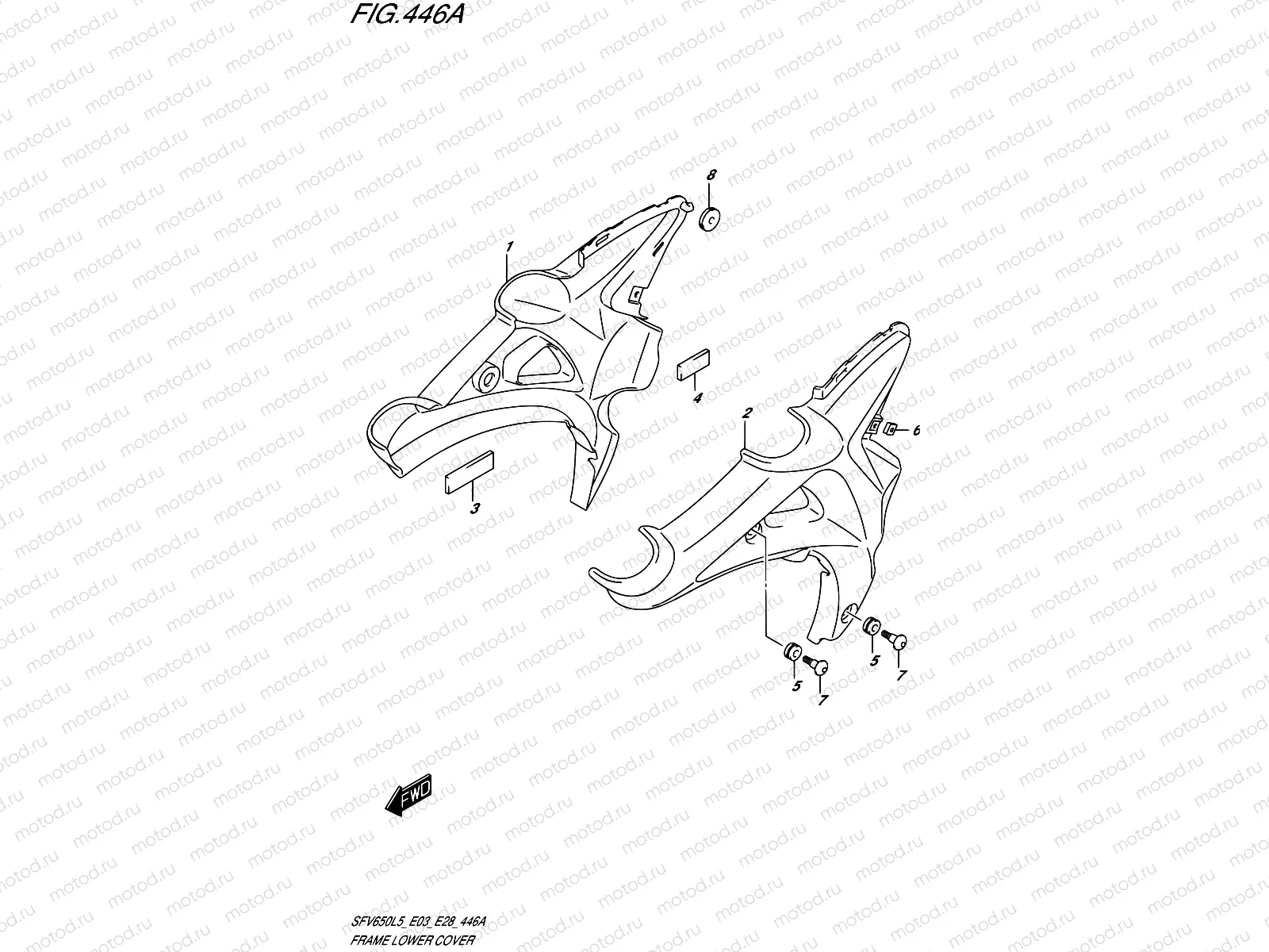 446A - FRAME LOWER COVER