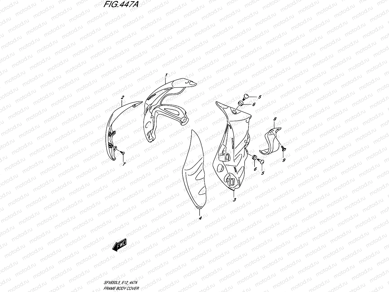 447A - FRAME BODY COVER