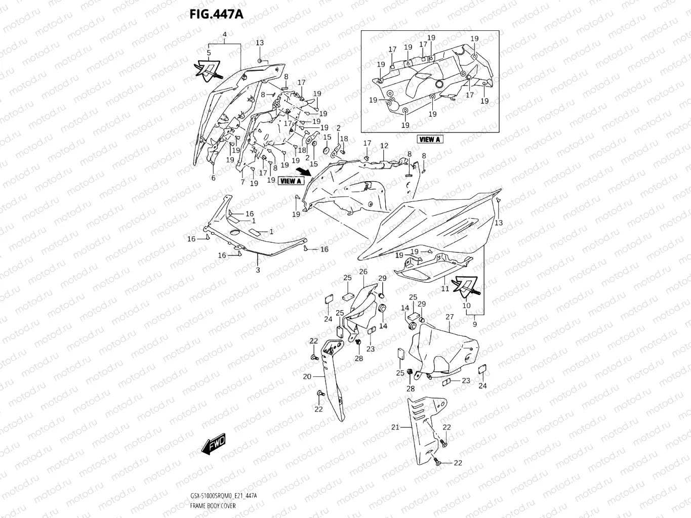 447A - FRAME BODY COVER