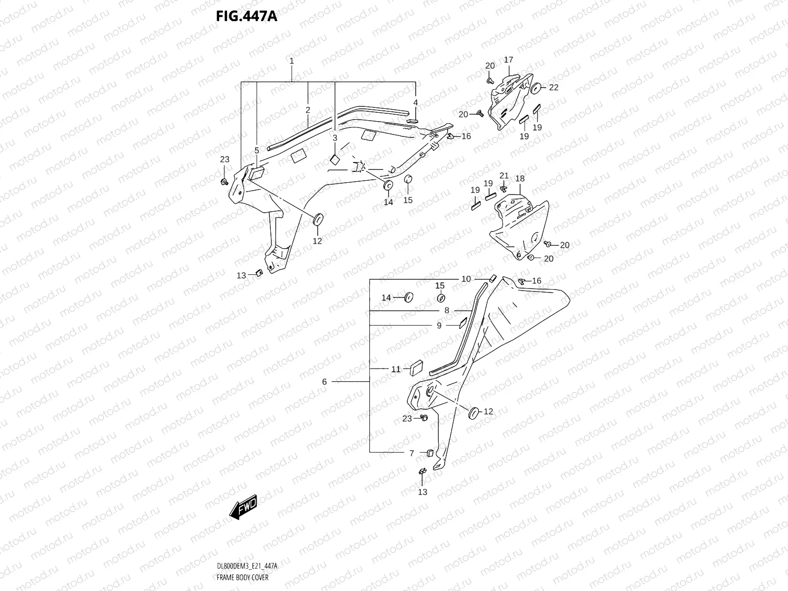 447A - FRAME BODY COVER