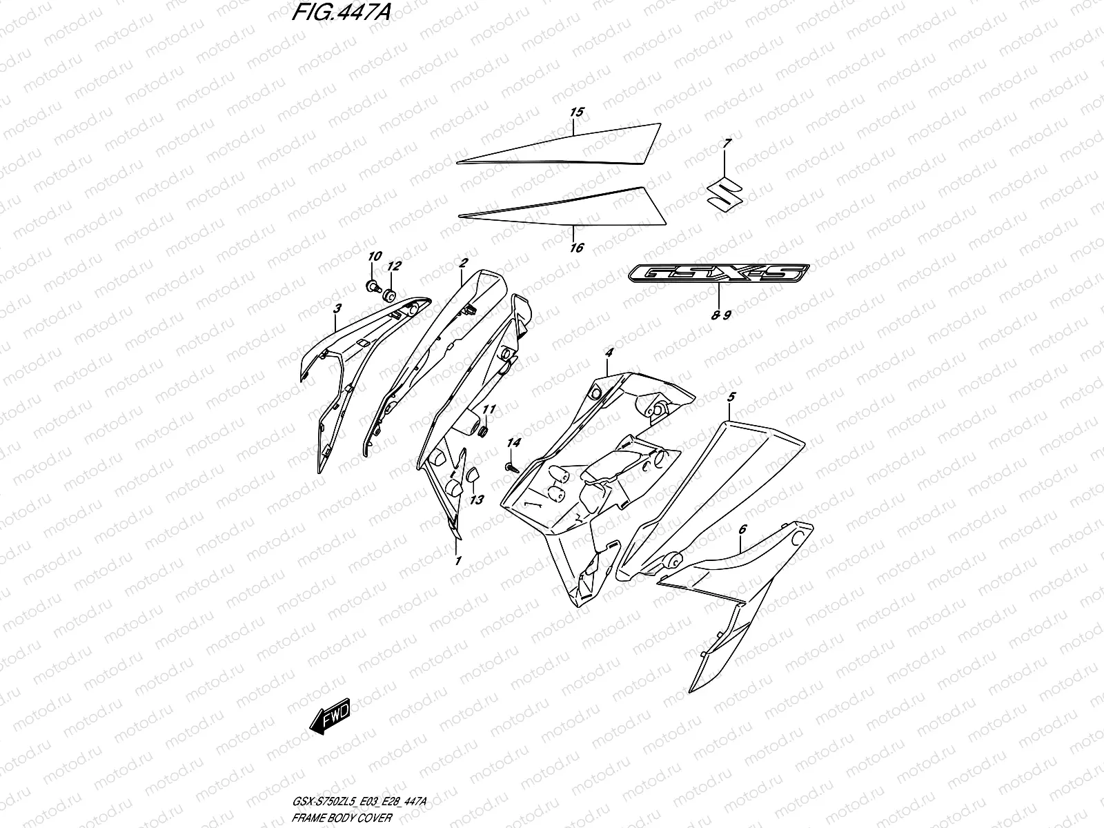 447A - FRAME BODY COVER