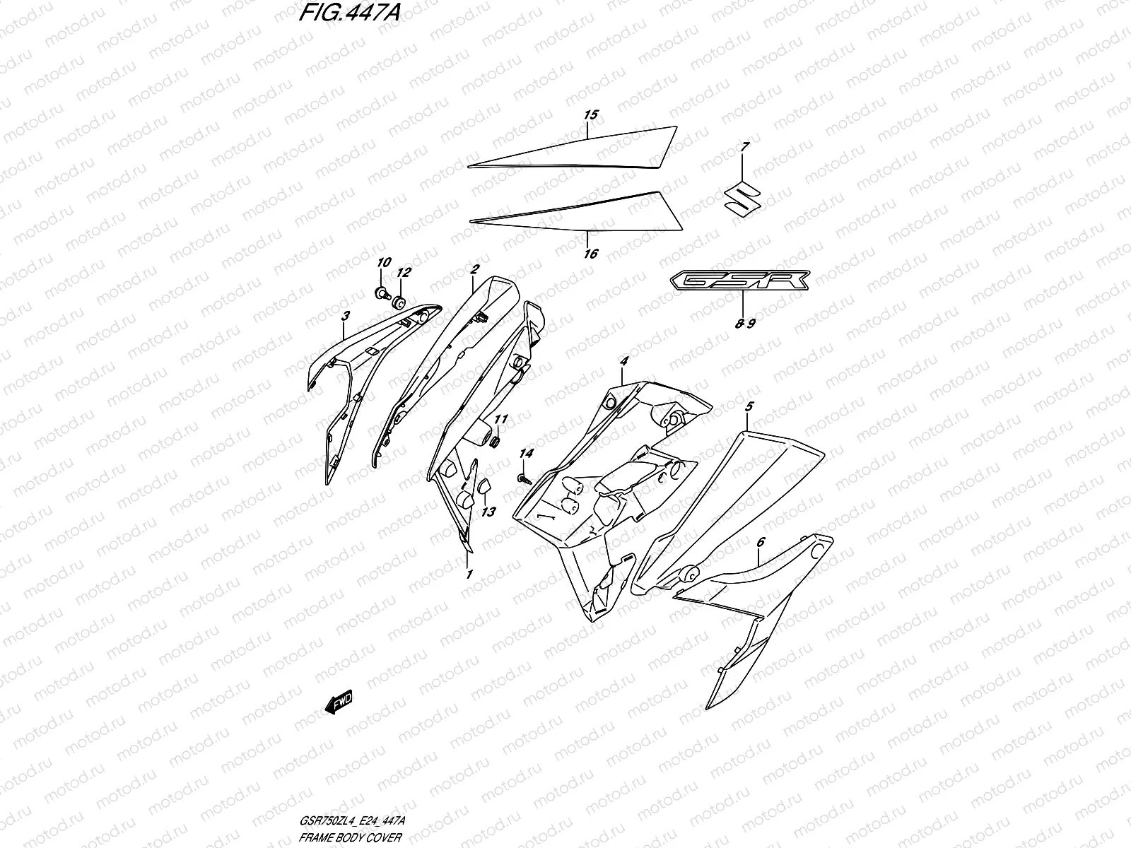 447A - FRAME BODY COVER