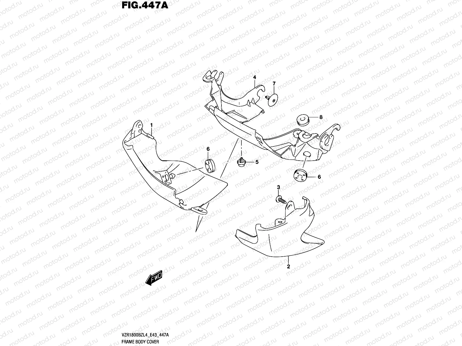 447A - FRAME BODY COVER