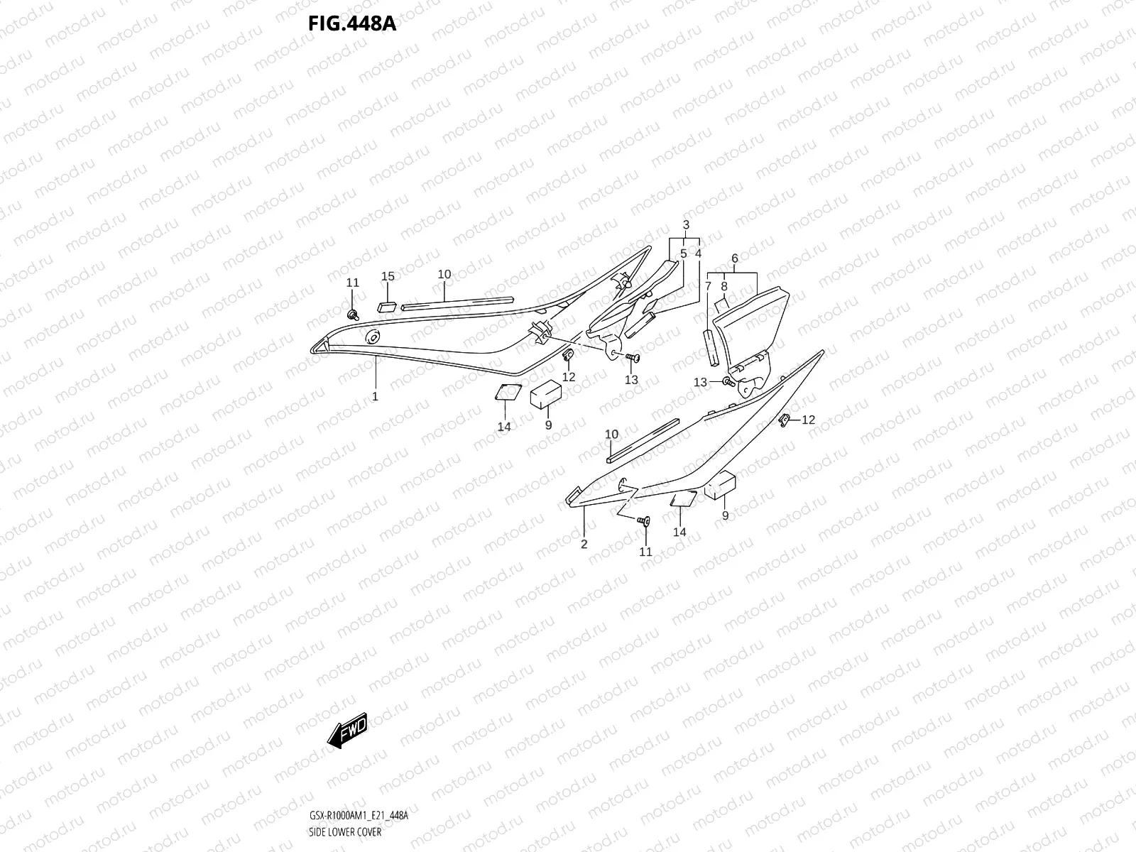 448A - SIDE LOWER COVER (GSX-R1000A,GSX-R1000RA)