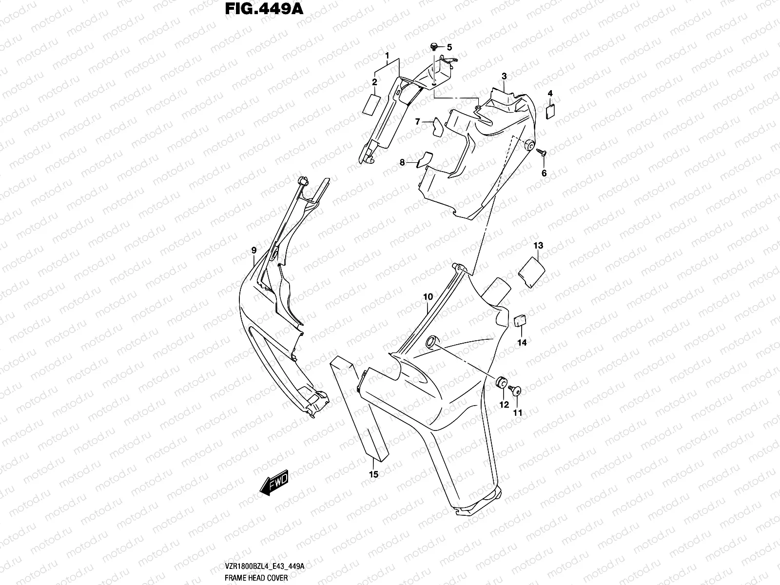 449A - FRAME HEAD COVER