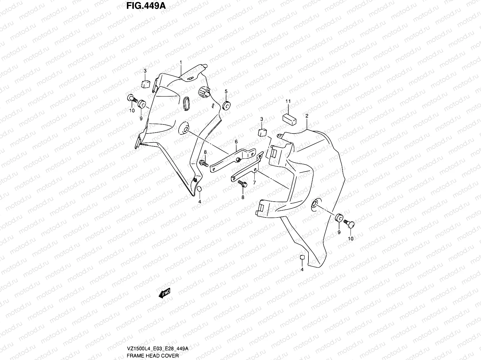 449A - FRAME HEAD COVER
