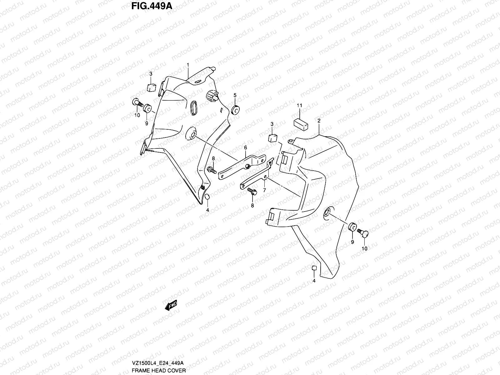 449A - FRAME HEAD COVER