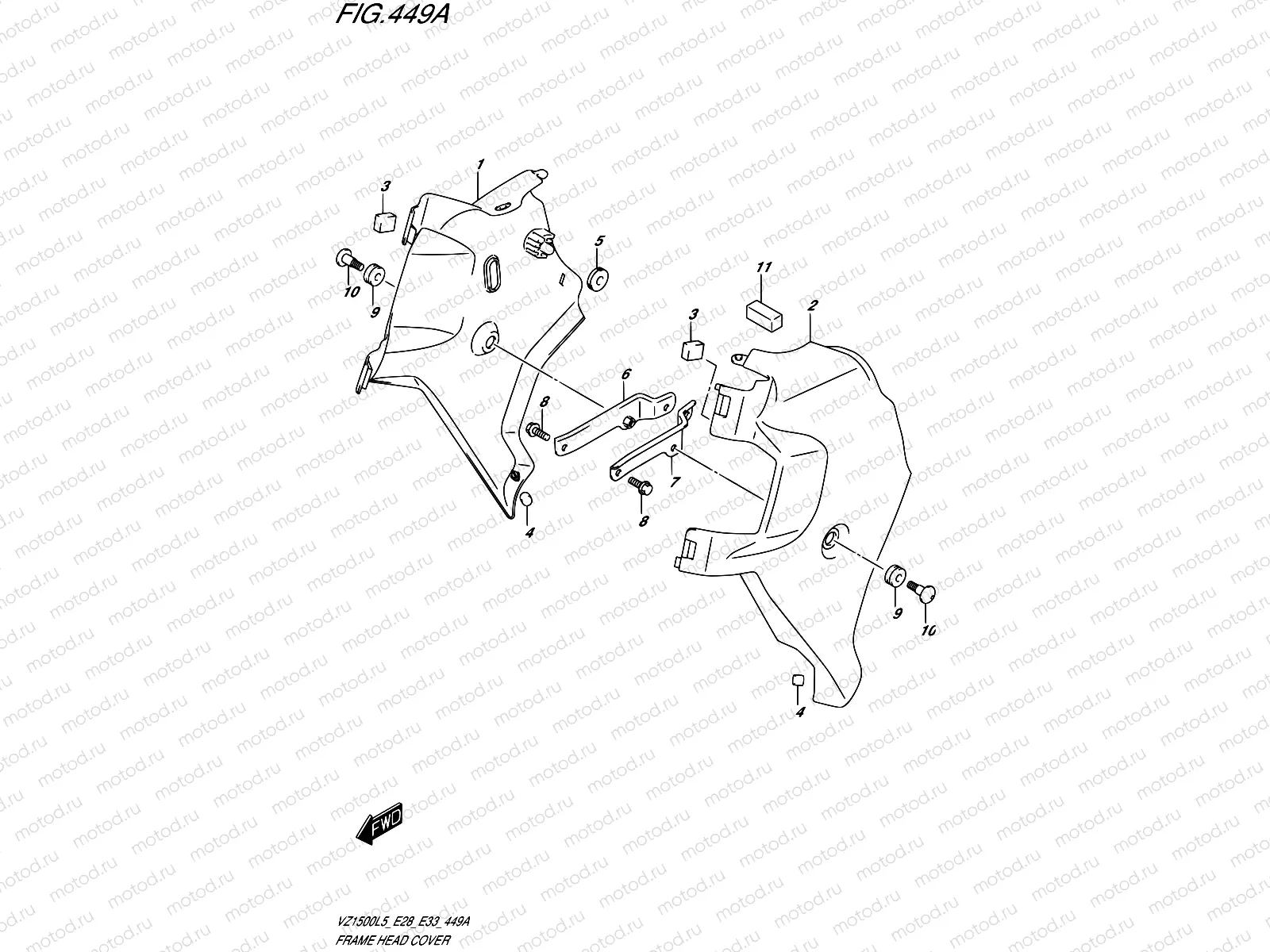 449A - FRAME HEAD COVER