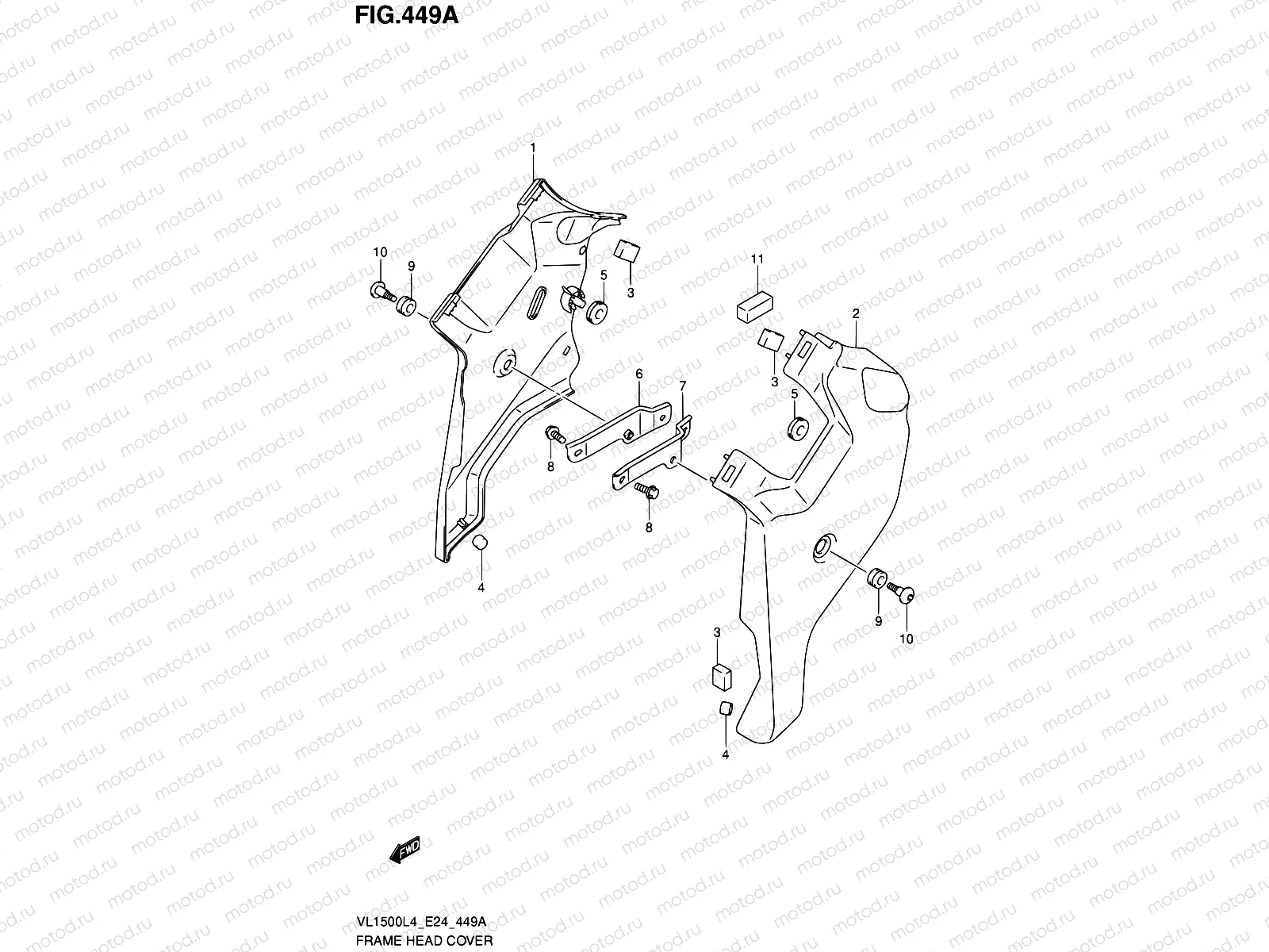 449A - FRAME HEAD COVER