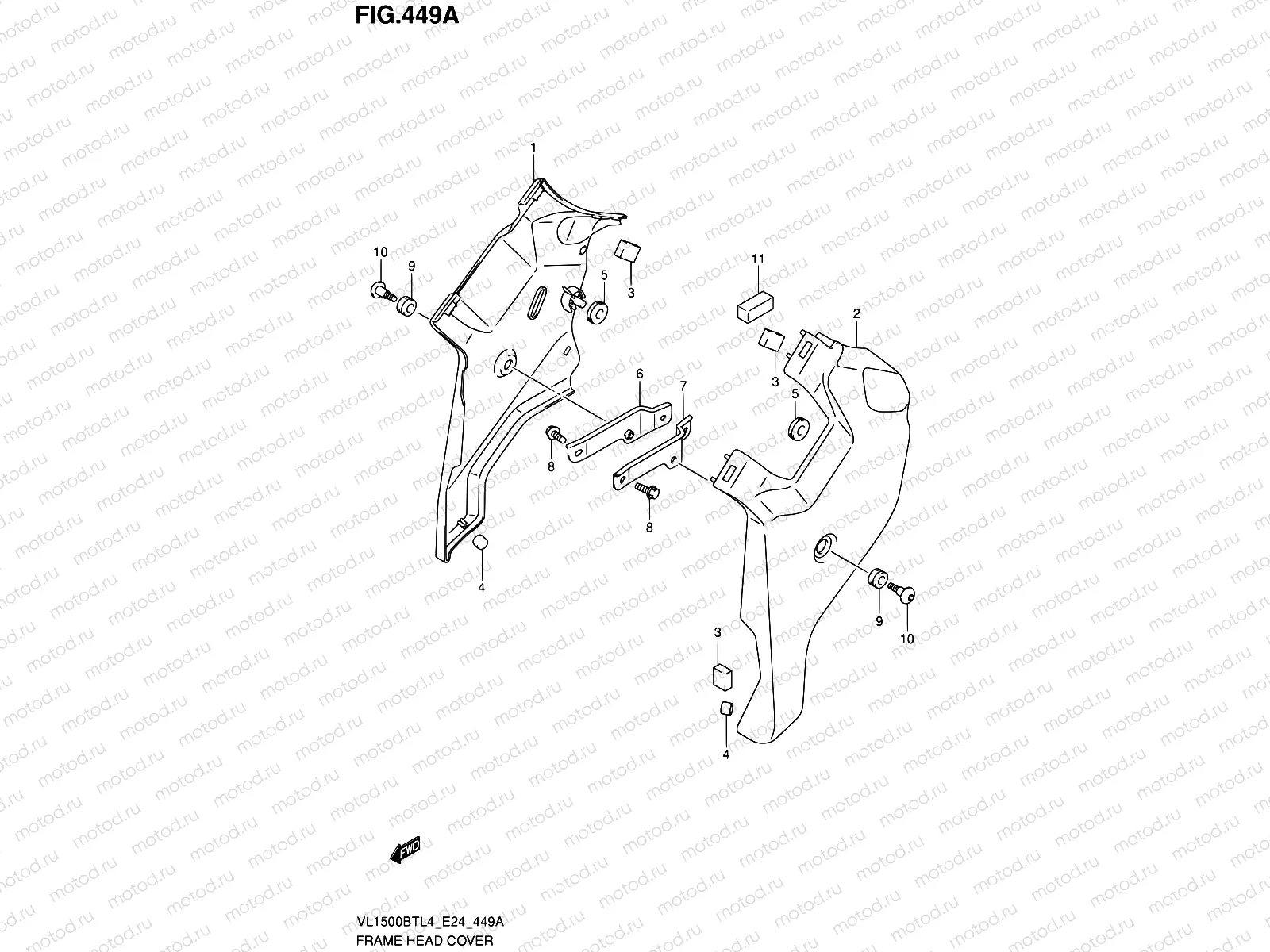 449A - FRAME HEAD COVER