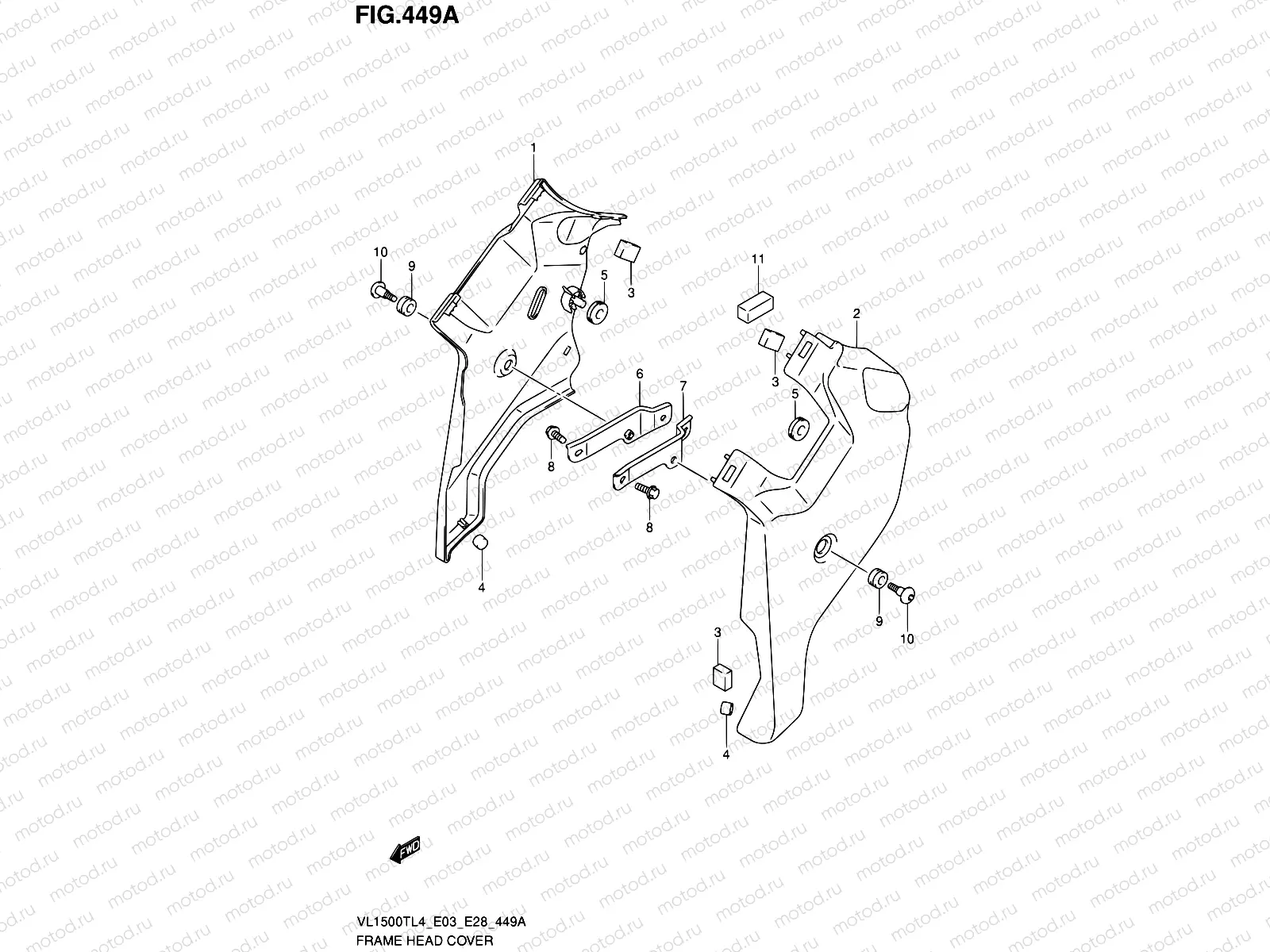 449A - FRAME HEAD COVER