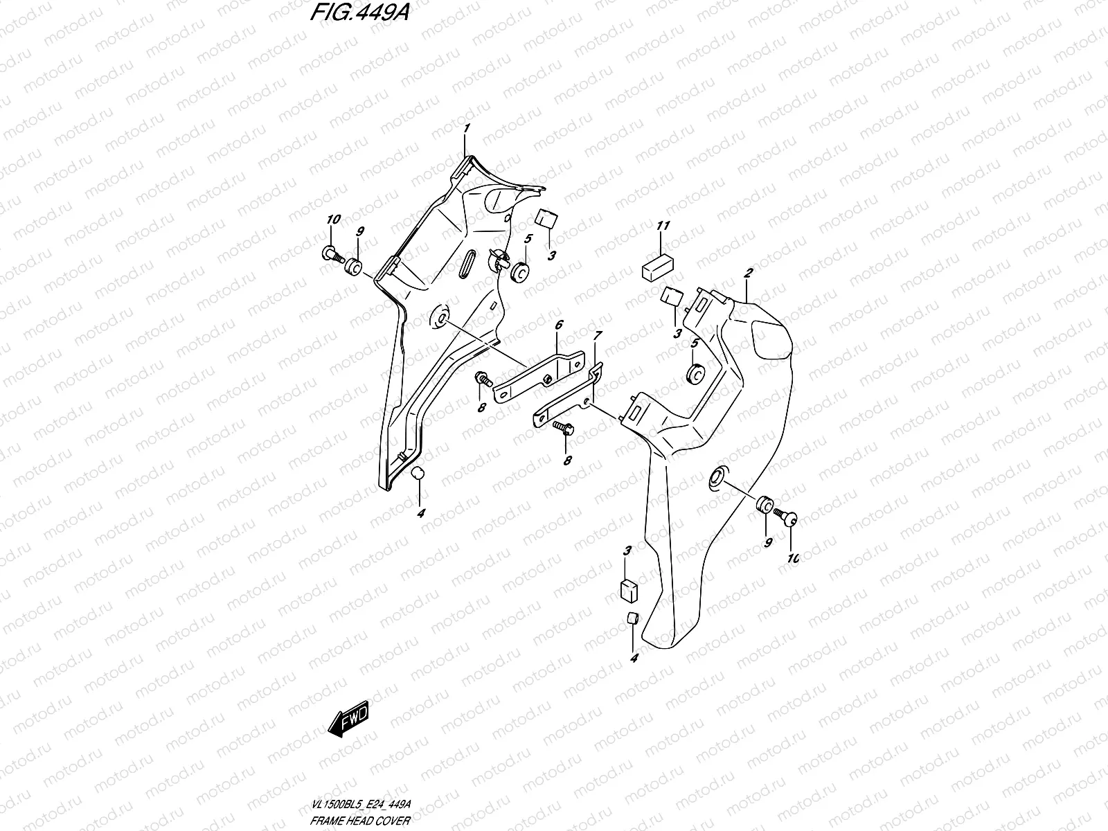 449A - FRAME HEAD COVER