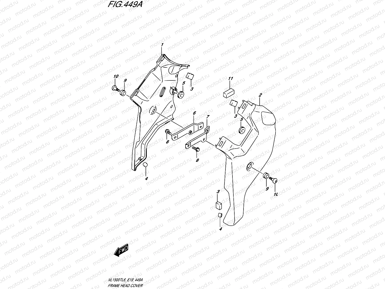 449A - FRAME HEAD COVER
