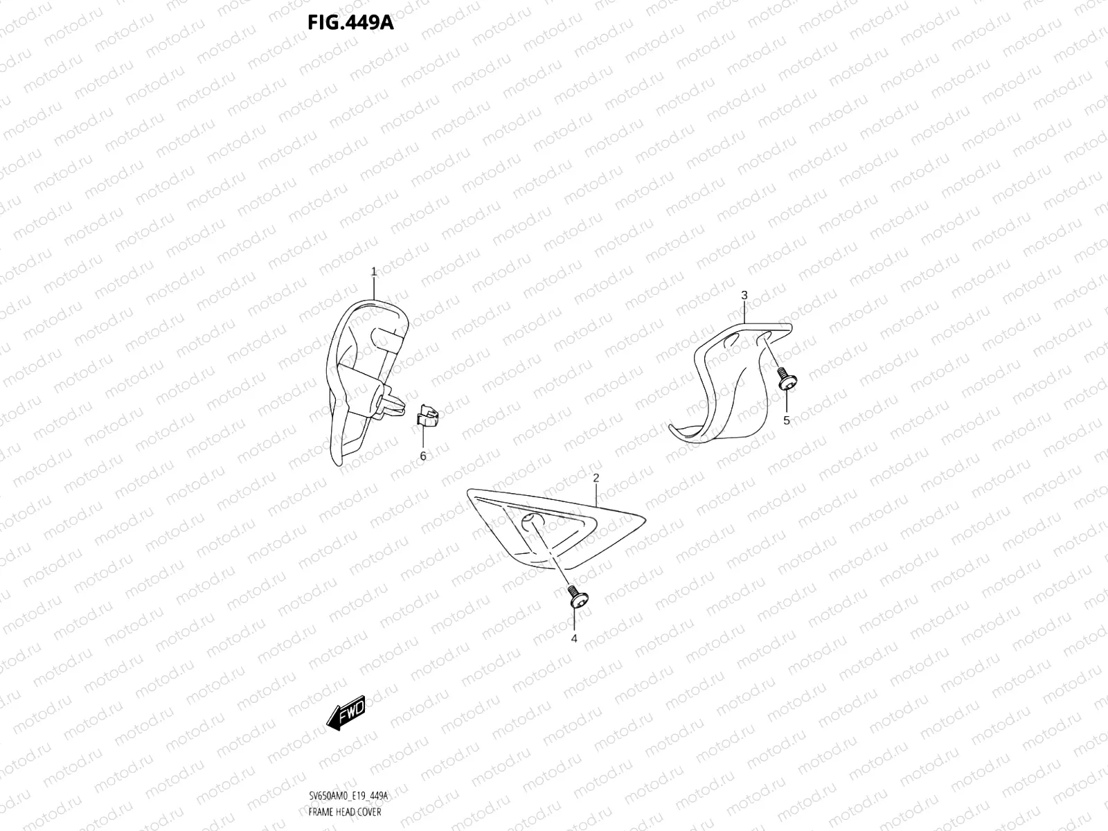 449A - FRAME HEAD COVER (SV650A,SV650AU)
