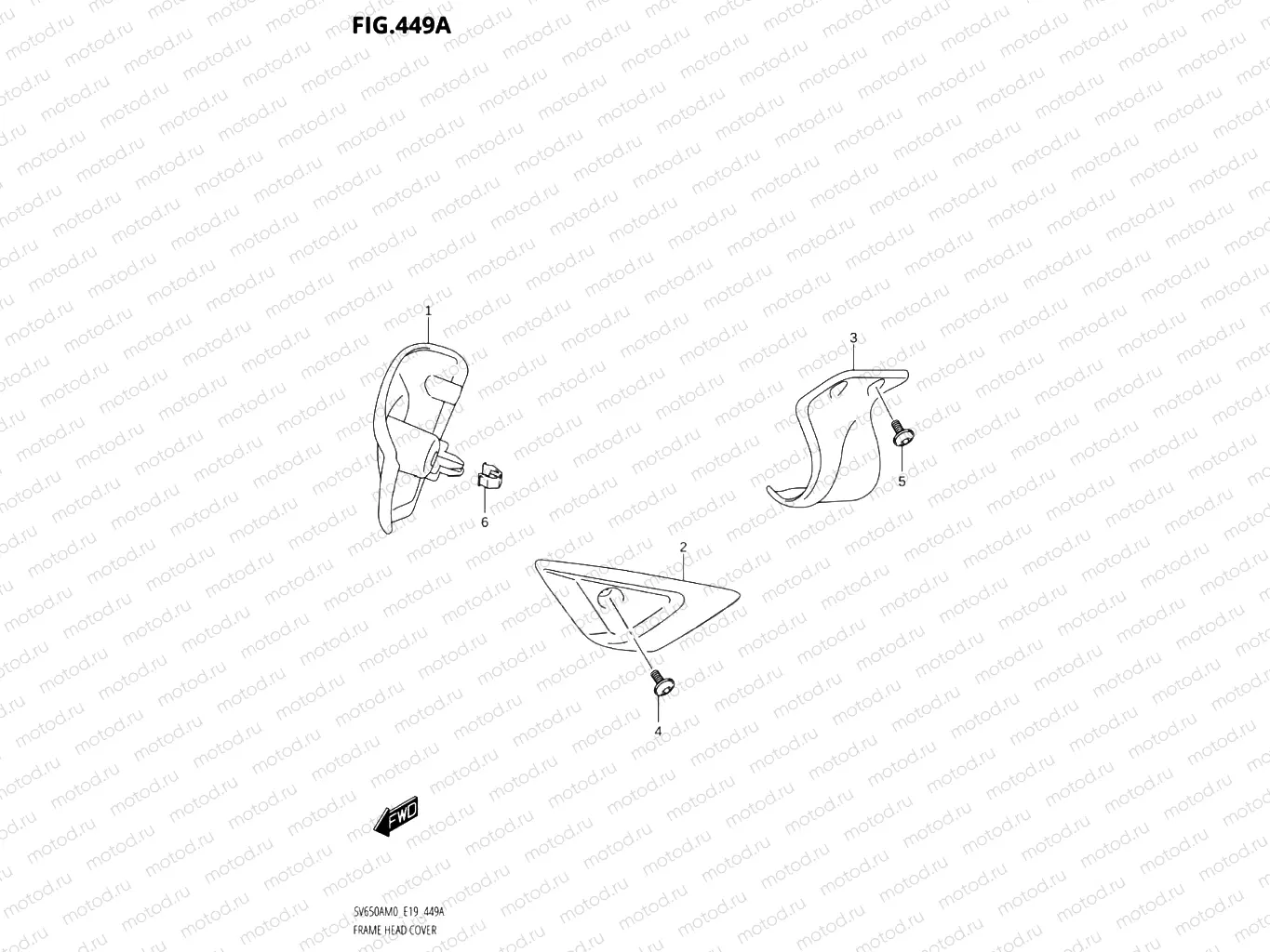 449A - FRAME HEAD COVER (SV650A,SV650AU)