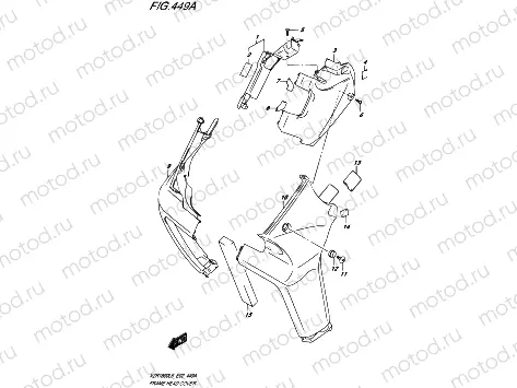 449A - FRAME HEAD COVER (VZR1800L6 E19)