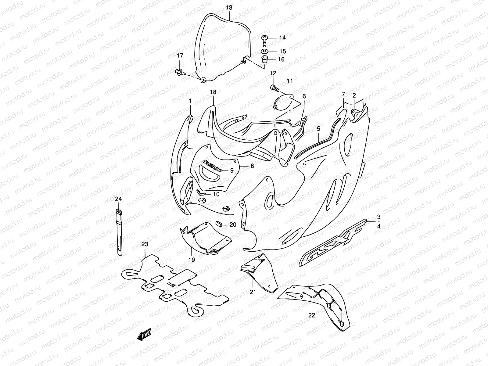 44A - COWLING BODY (MODEL K5)