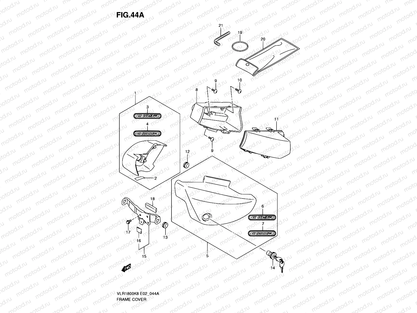 44A - FRAME COVER (VLR1800K9/UFK9)