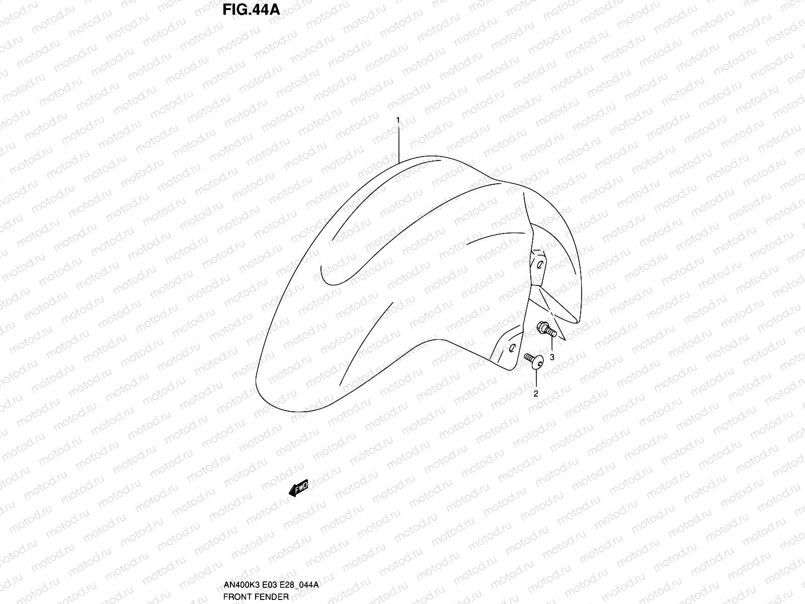 44A - FRONT FENDER (AN400SK5/SK6)