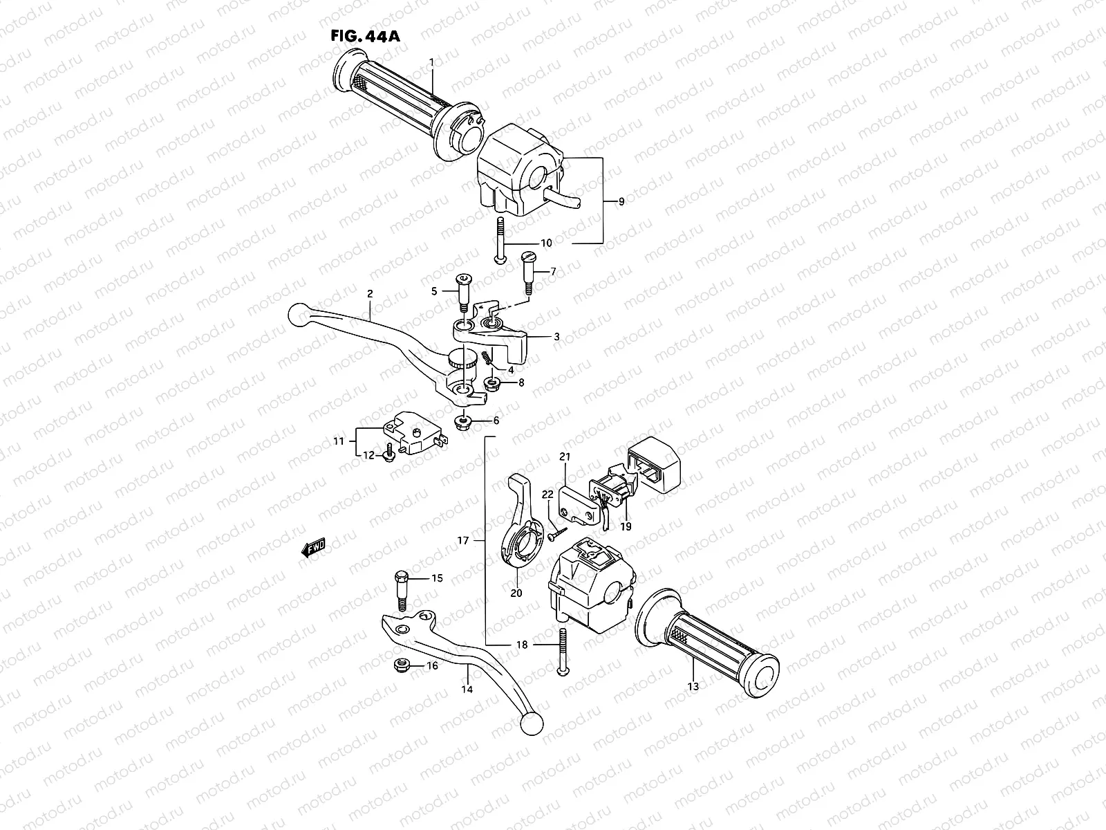 44A - HANDLE SWITCH (MODEL K/L/M/N/P/R)
