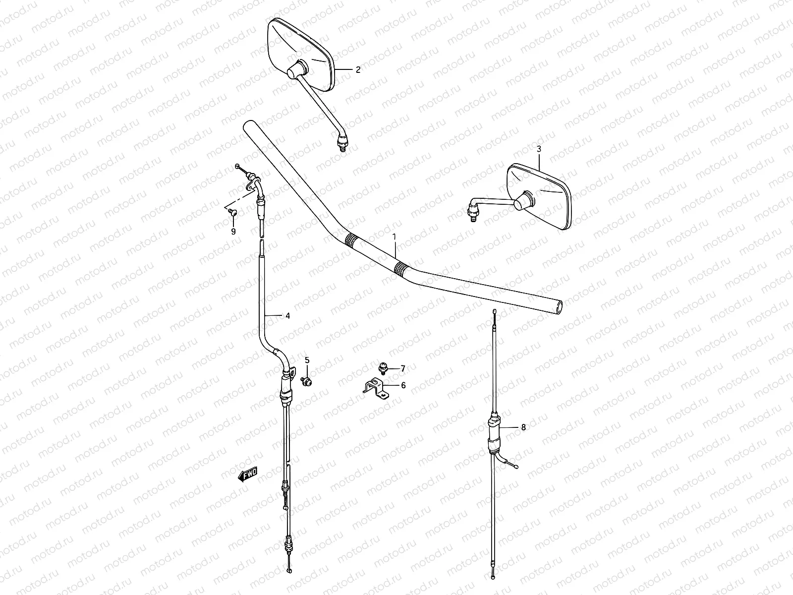 44A - HANDLEBAR (VS1400GLFS)