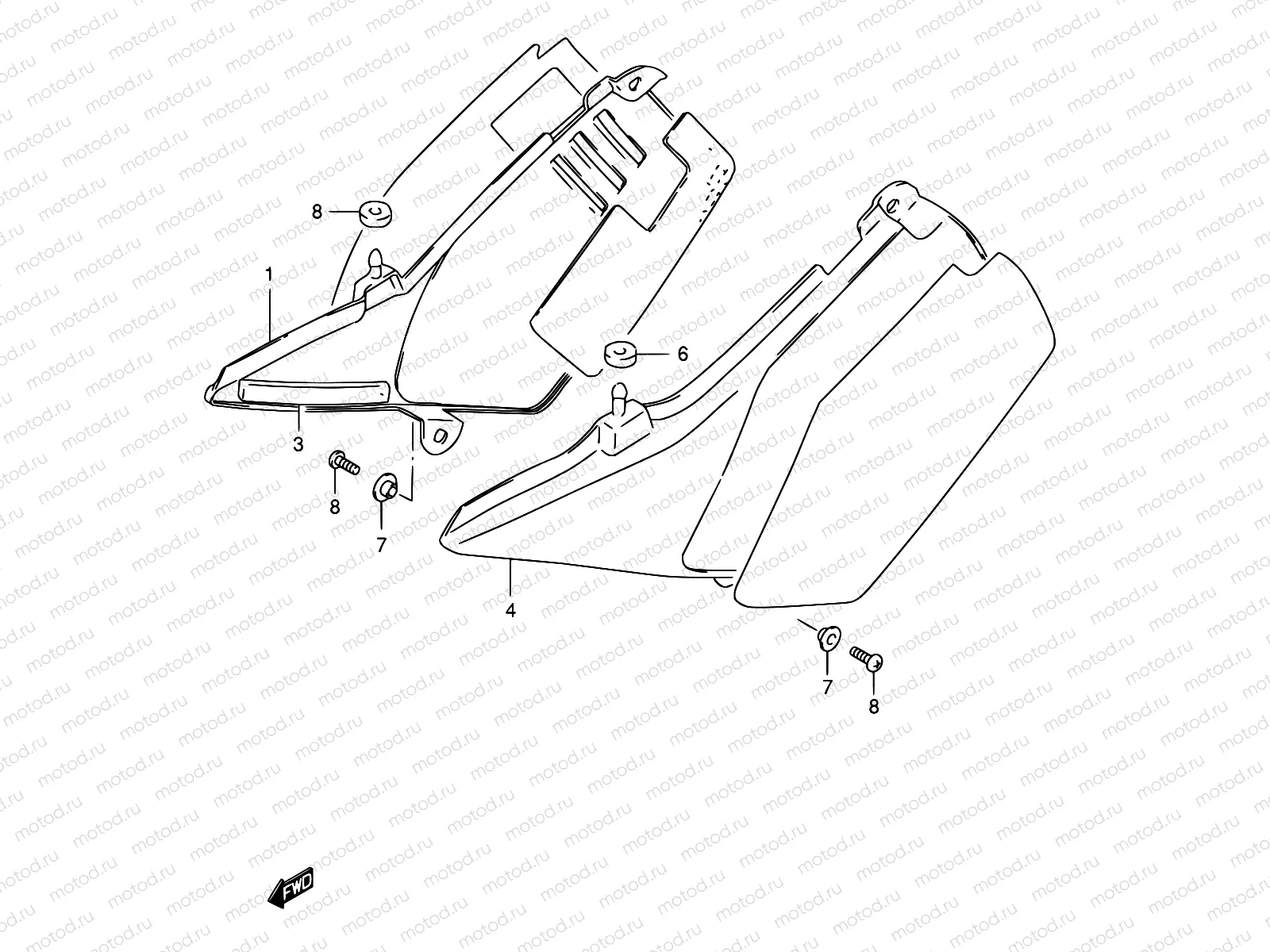 44B - FRAME COVER (MODEL R P31)
