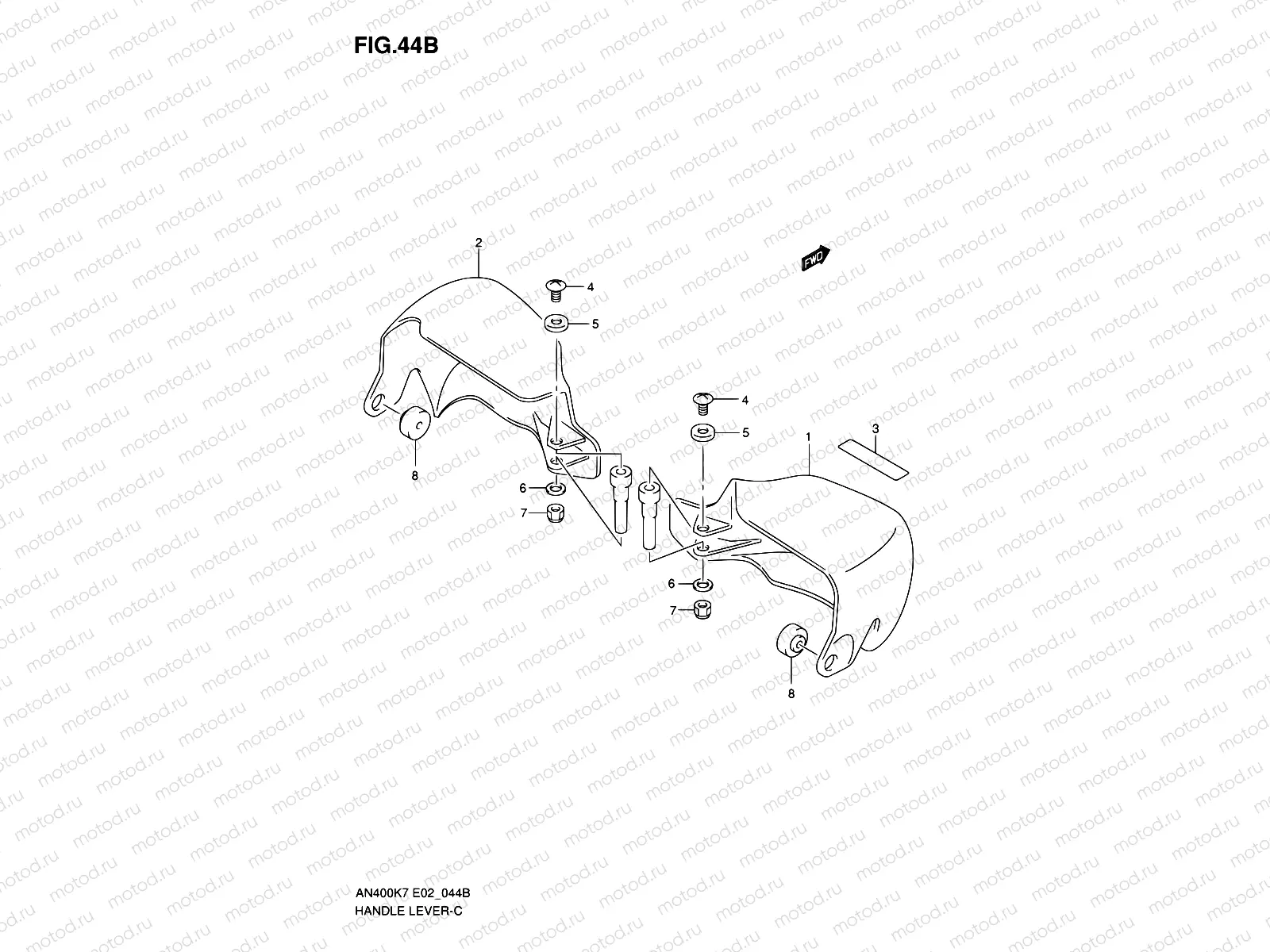 44B - KNUCKLE COVER (AN400Z/ZA)