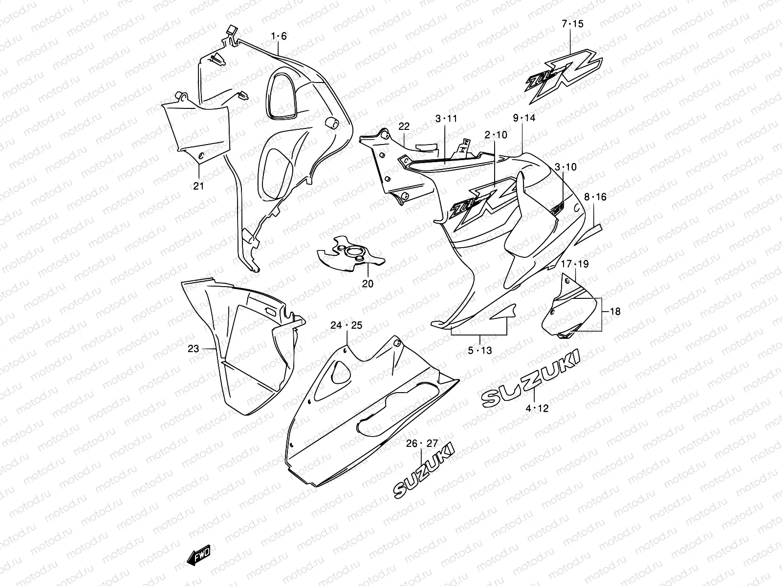 44B - UNDER COWLING (MODEL Y)