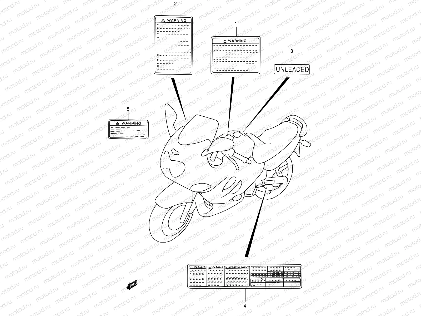 44D - WARNING LABEL (MODEL K3)