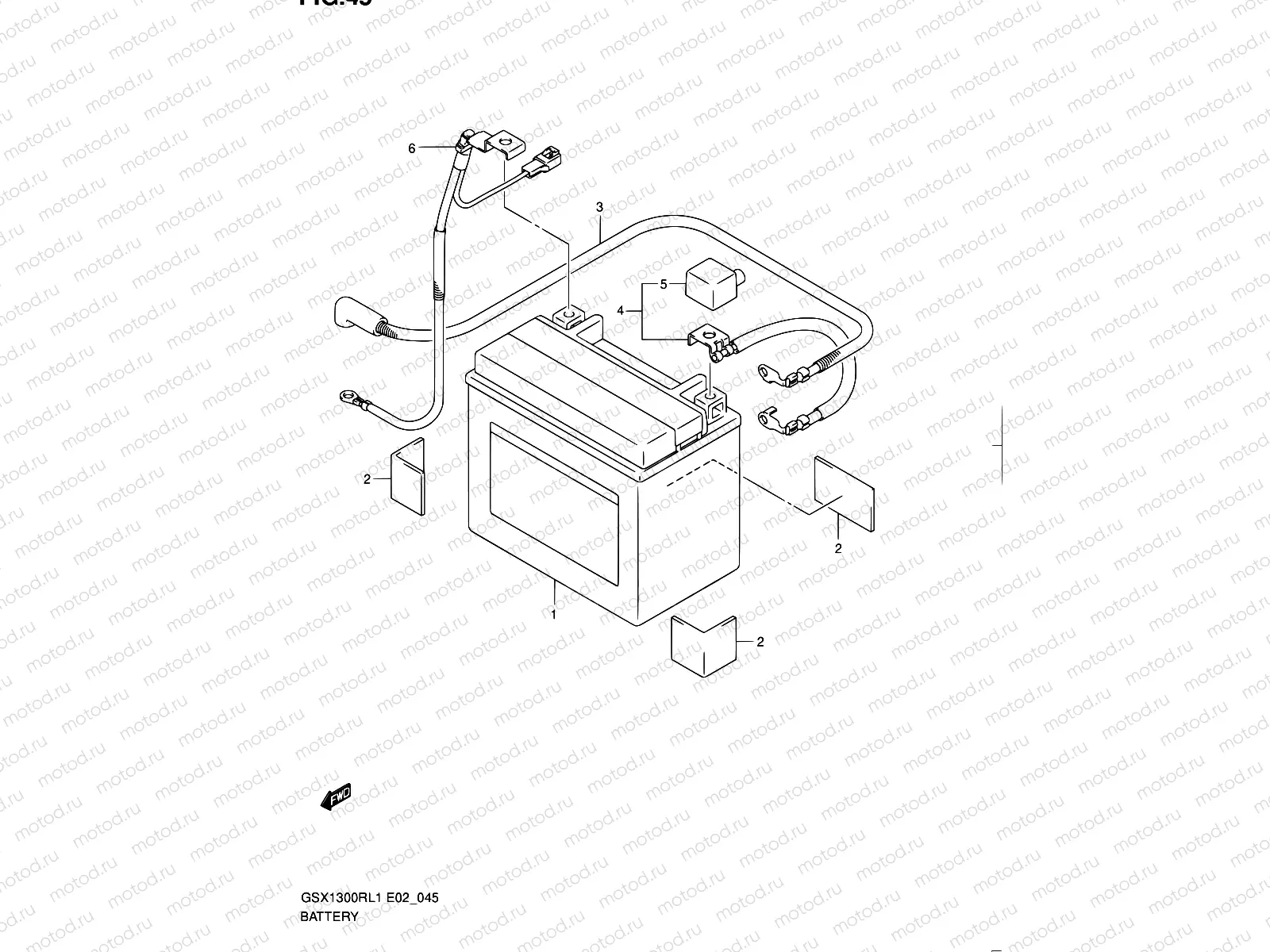 45 - BATTERY (GSX1300RL1 E19)
