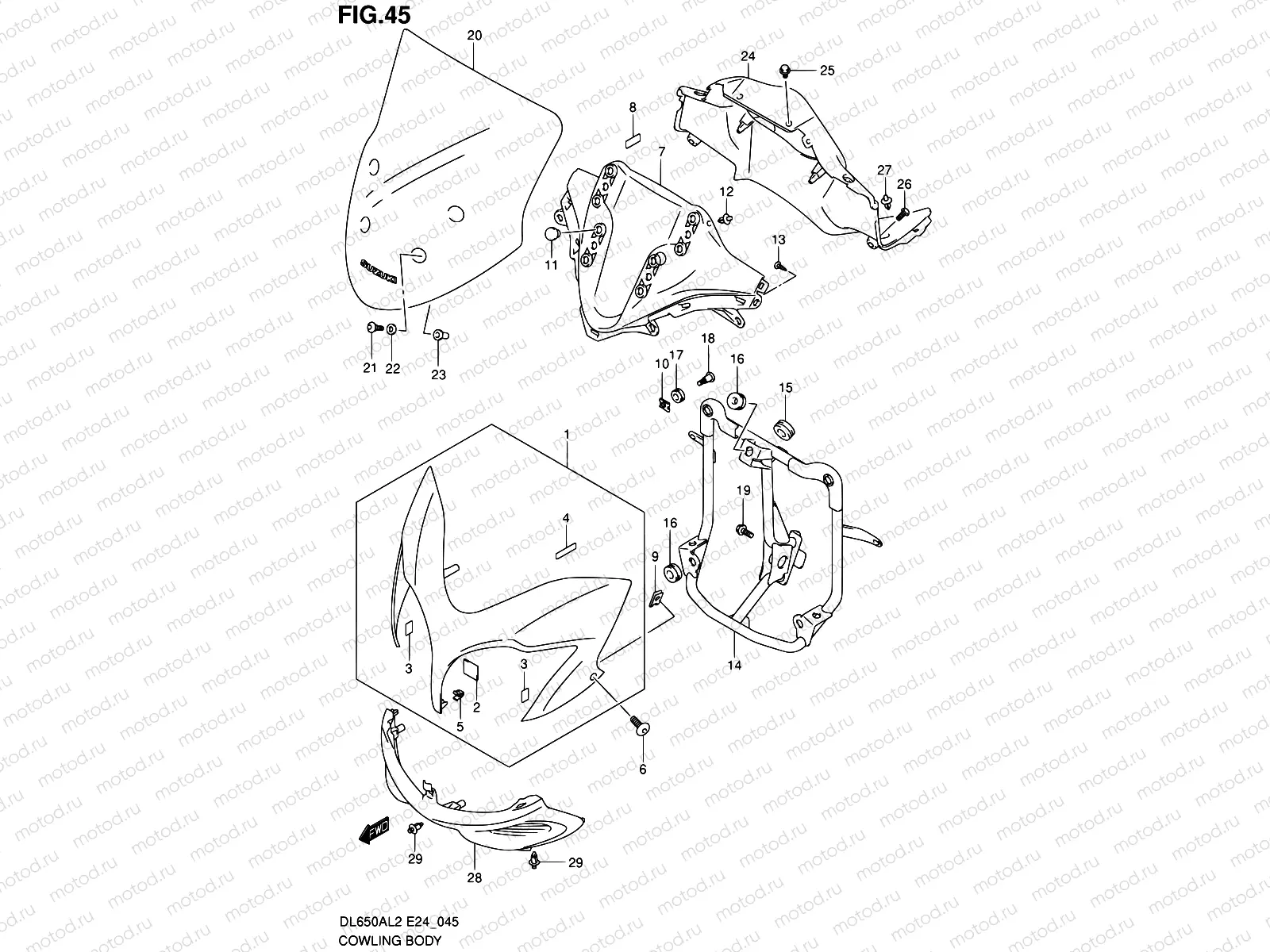 45 - COWLING BODY