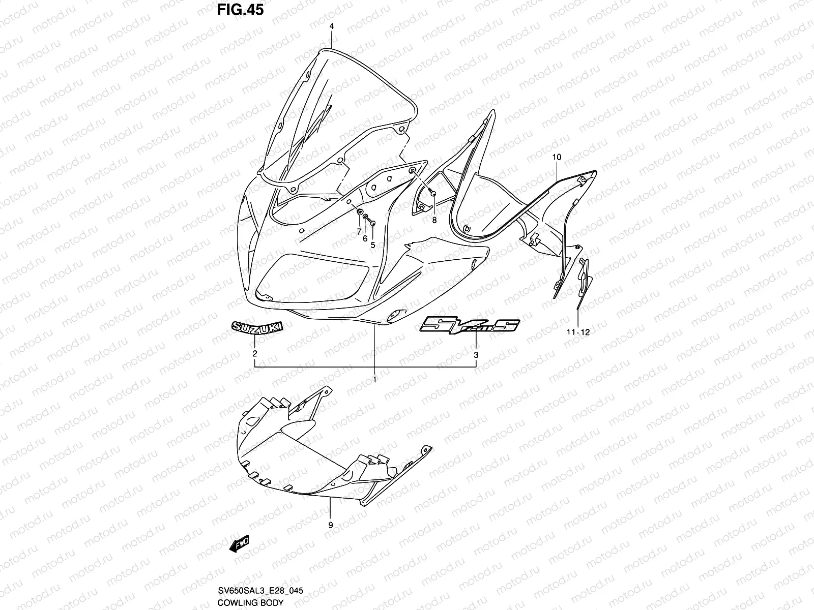 45 - COWLING BODY (YAY)