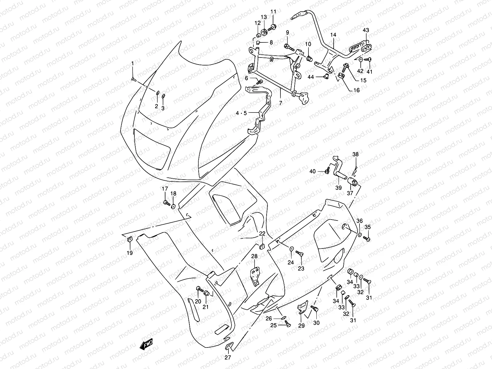 45 - COWLING INSTALLATION PARTS