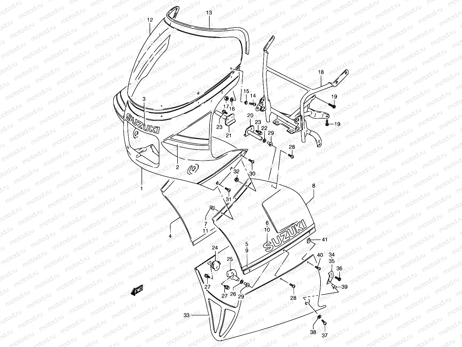 45 - COWLING (MODEL F)