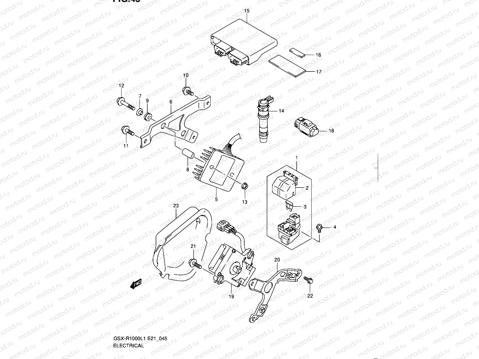 45 - ELECTRICAL (GSX-R1000L1 E14)