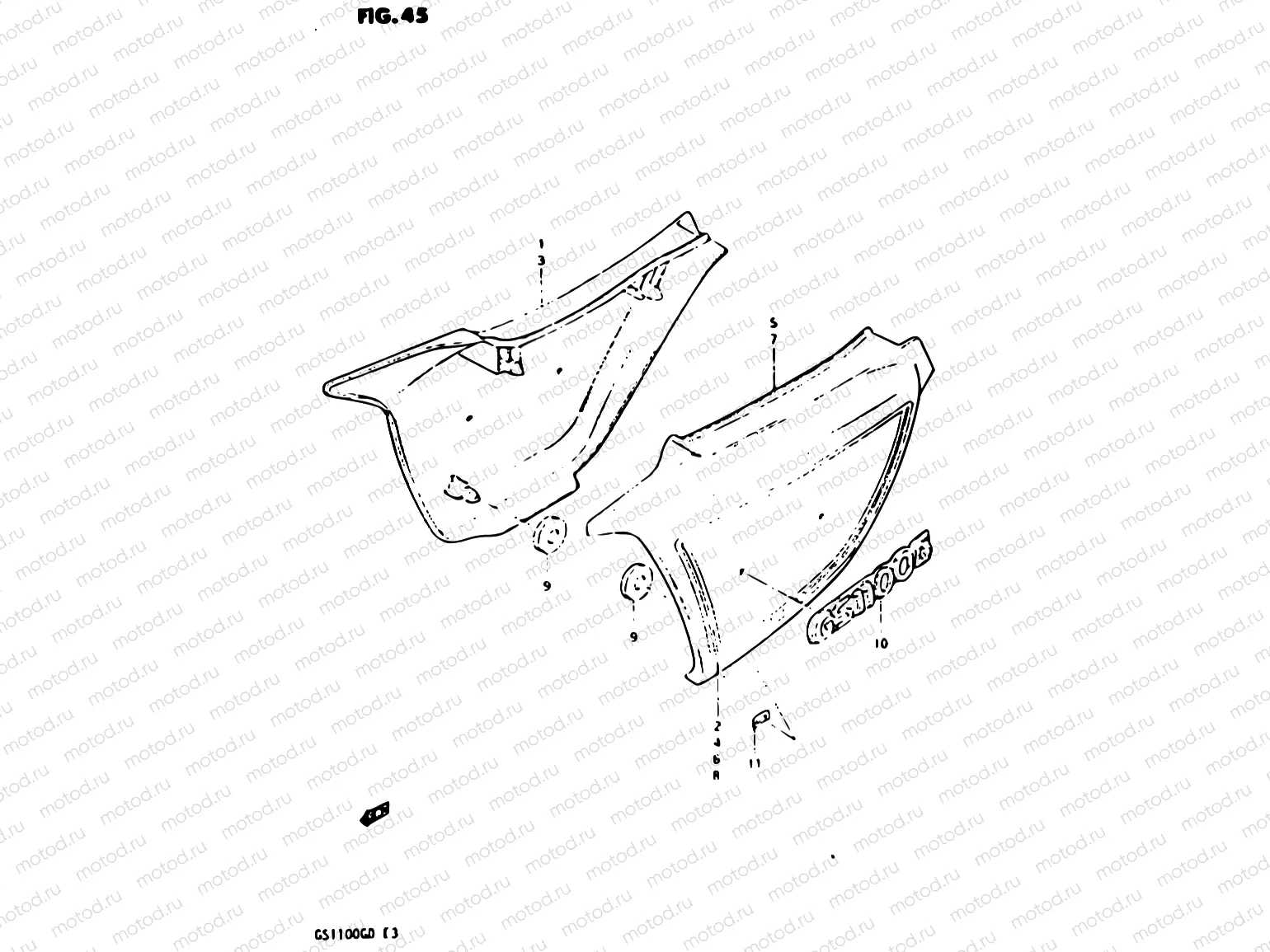 45 - FRAME COVER (MODEL D)