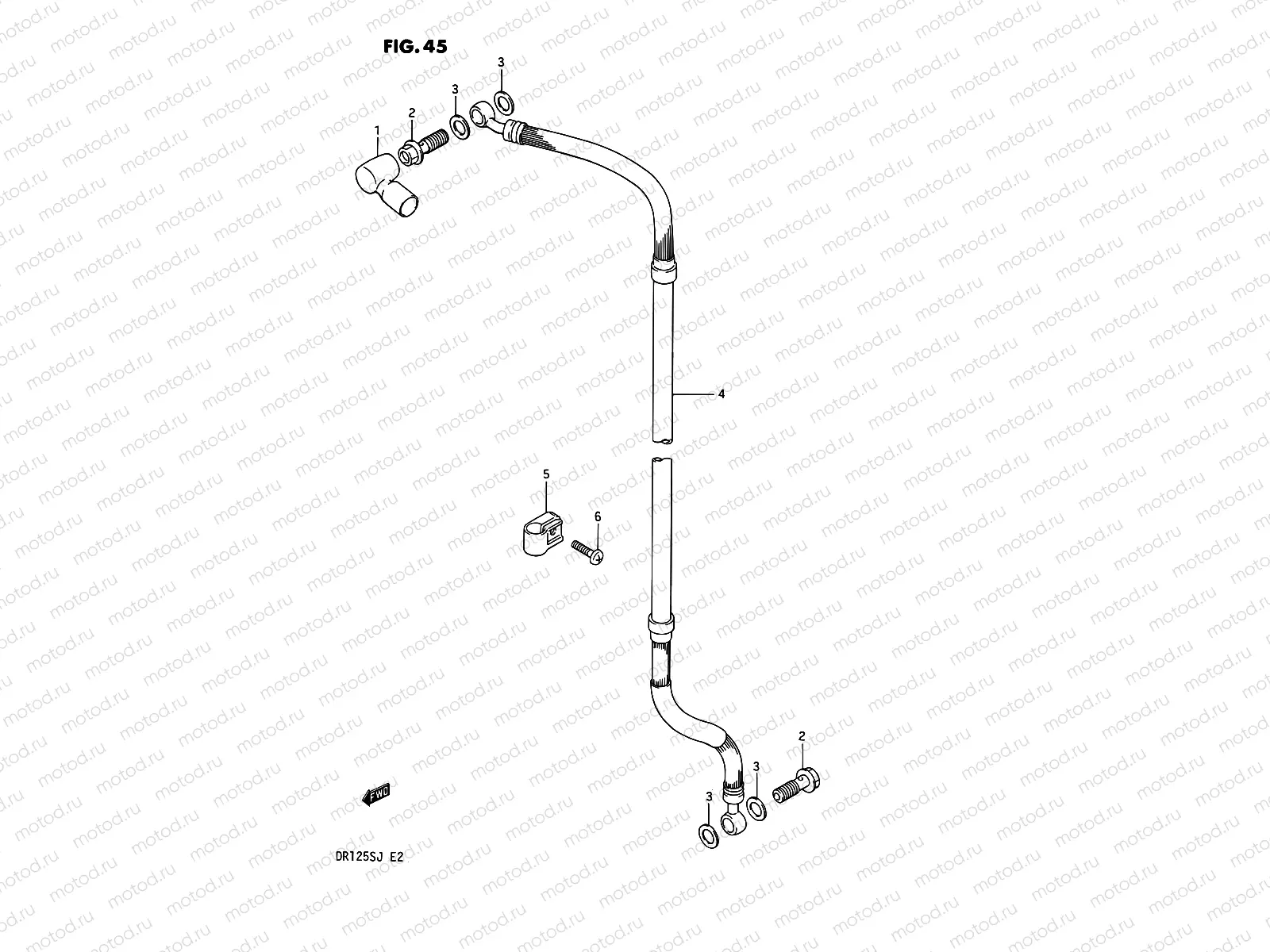 45 - FRONT BRAKE HOSE