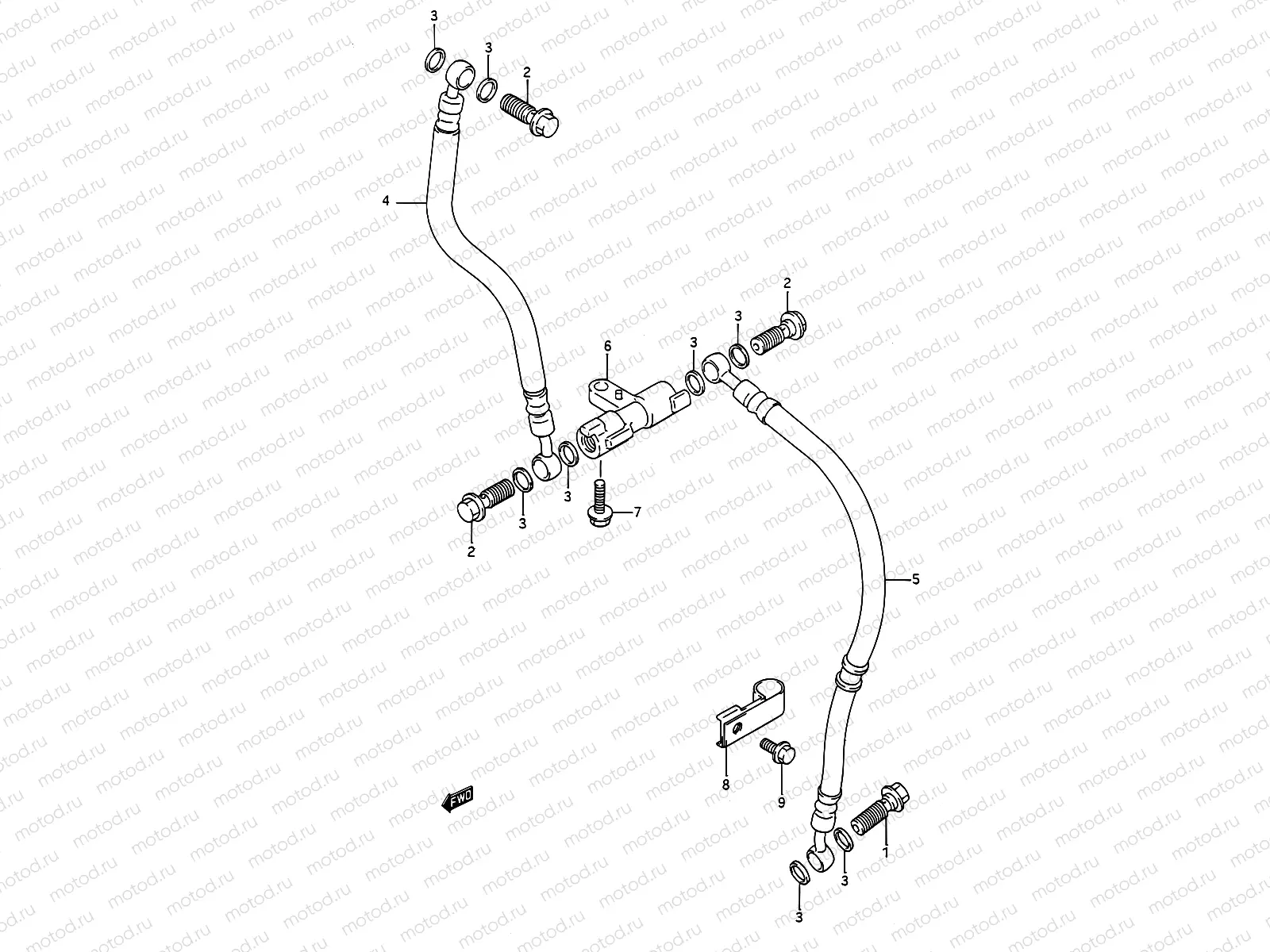 45 - FRONT BRAKE HOSE