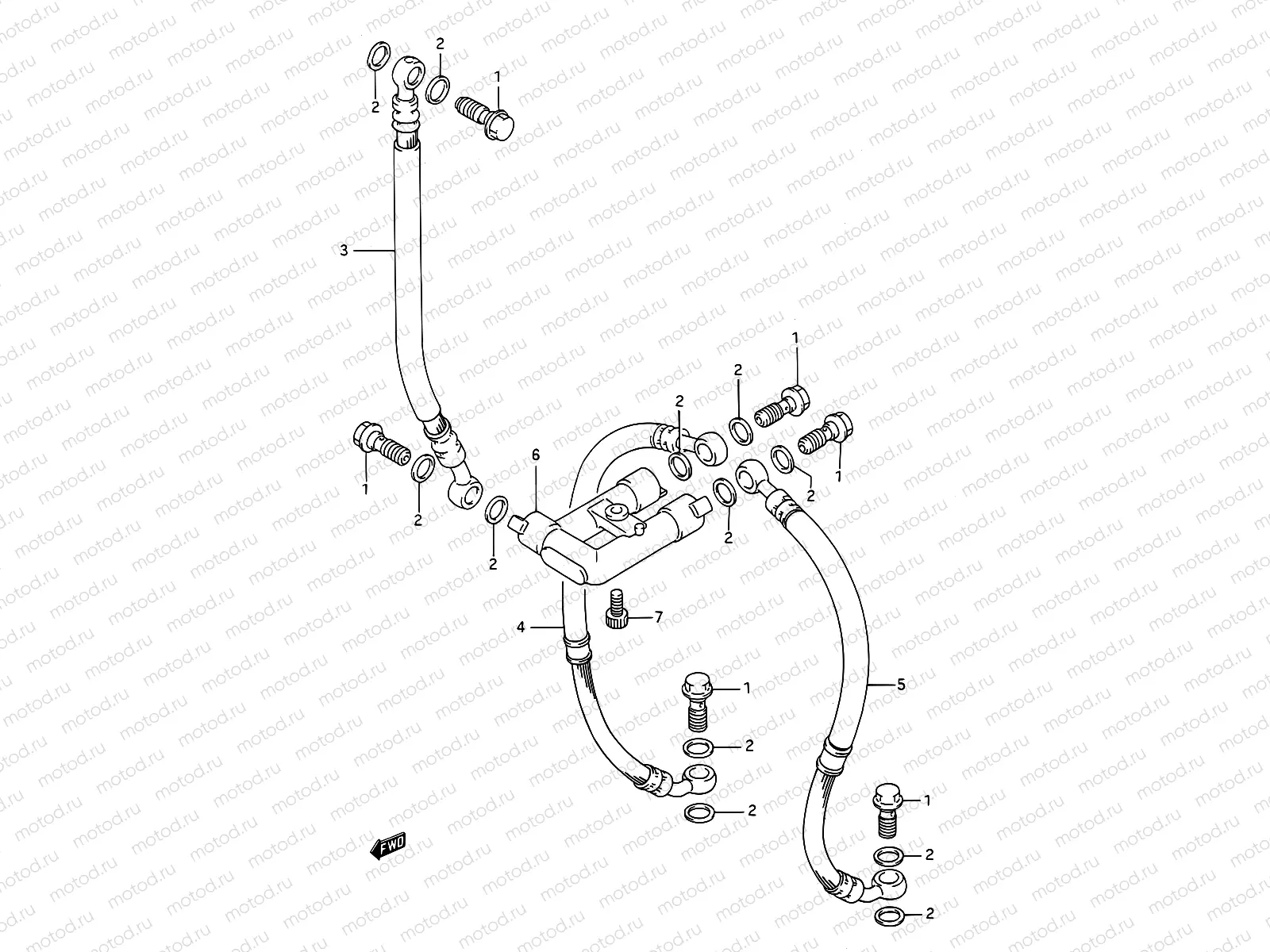 45 - FRONT BRAKE HOSE