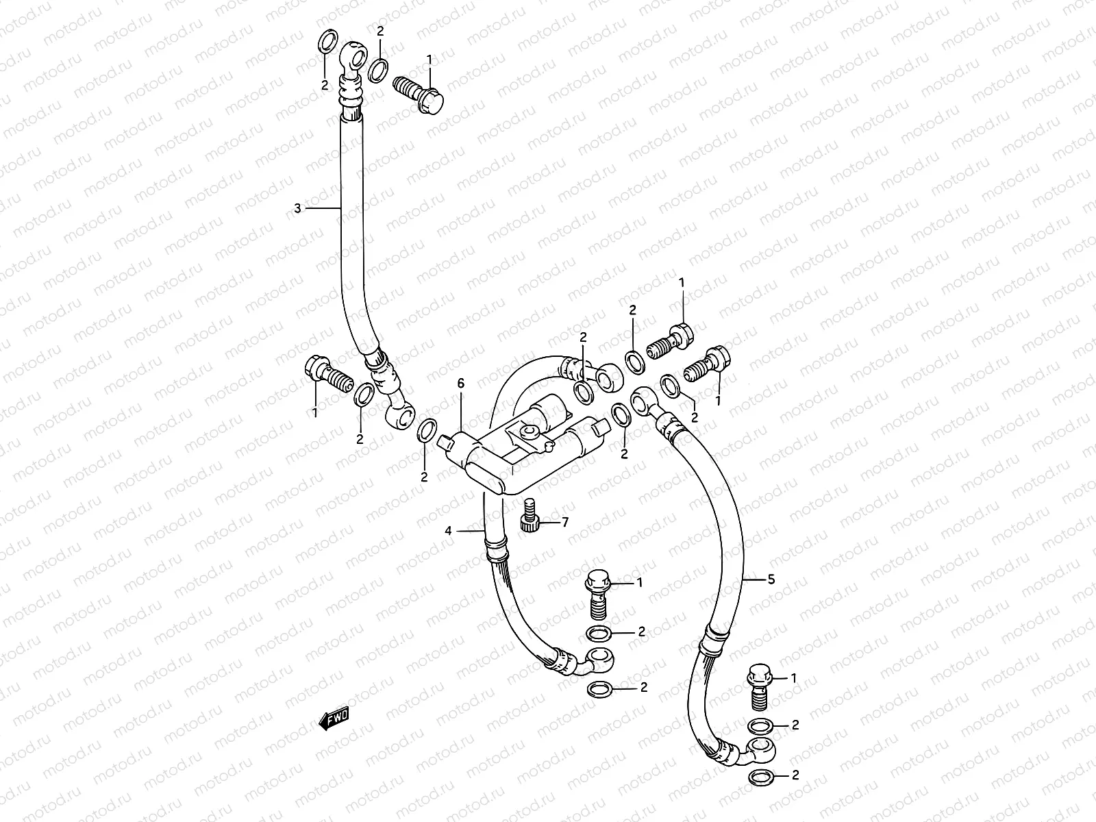 45 - FRONT BRAKE HOSE
