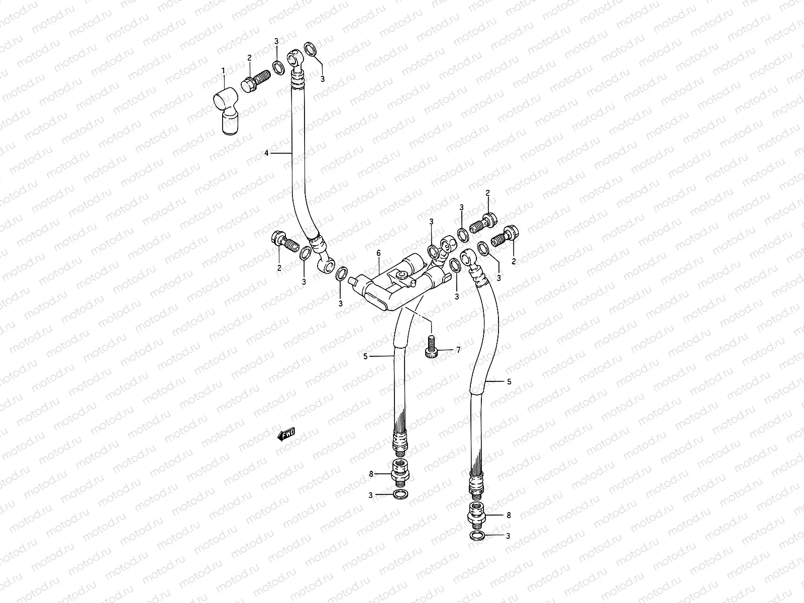 45 - FRONT BRAKE HOSE